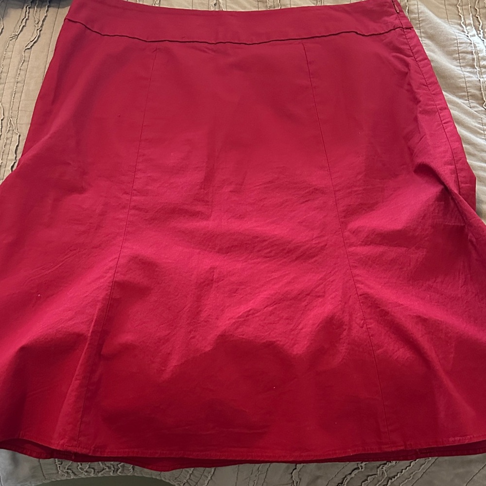 GAP Vibrant Burgundy Skirt